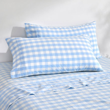 Sierra Yarn-Dyed Gingham Washed Cotton Pillowcases (Set of 2)